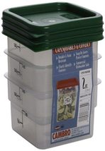 Cambro Set of 2 Square Food Storage Containers with Lids, 8 Quart - $33.99+