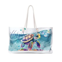 Personalised Weekender Bag, Turtle, Large Weekender Bag, Beach Bag, Personalised - £39.08 GBP