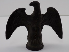 Antique Federal Era Solid Brass Eagle Figurine Heavy Tarnish 3&quot; Tall - £39.56 GBP