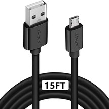 Micro USB Cable 15Ft Extra Long Controller Charger Cable Enduring Android Chargi - £14.81 GBP