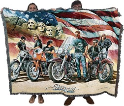 Pure Country Weavers State Of South Dakota Sturgis Blanket By Dan Hatala, 72X54 - £58.29 GBP