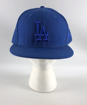 Los Angeles Dodgers New Era 59Fifty Fitted Baseball Hat Solid Blue - Size 7 3/4 - £31.74 GBP
