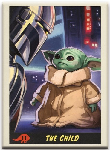 Star Wars The Child Trading Card Image Refrigerator Magnet The Mandalori... - $3.99