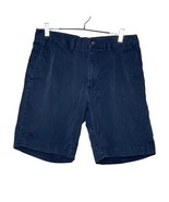 Polo Ralph Lauren Shorts Men&#39;s 32 Navy‎ Blue Classic Fit 9&quot; Inseam Flat ... - $361.69 MXN