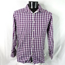 Men&#39;s Shirts DKNY Long Sleeve Button Up Slim Shirt Purple XL - £11.34 GBP