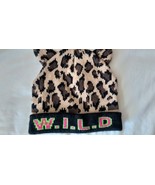 W.I.L.D. Warm Winter Knitted Beanie Cap Animal Print Tiger Cats Ears One... - £35.18 GBP
