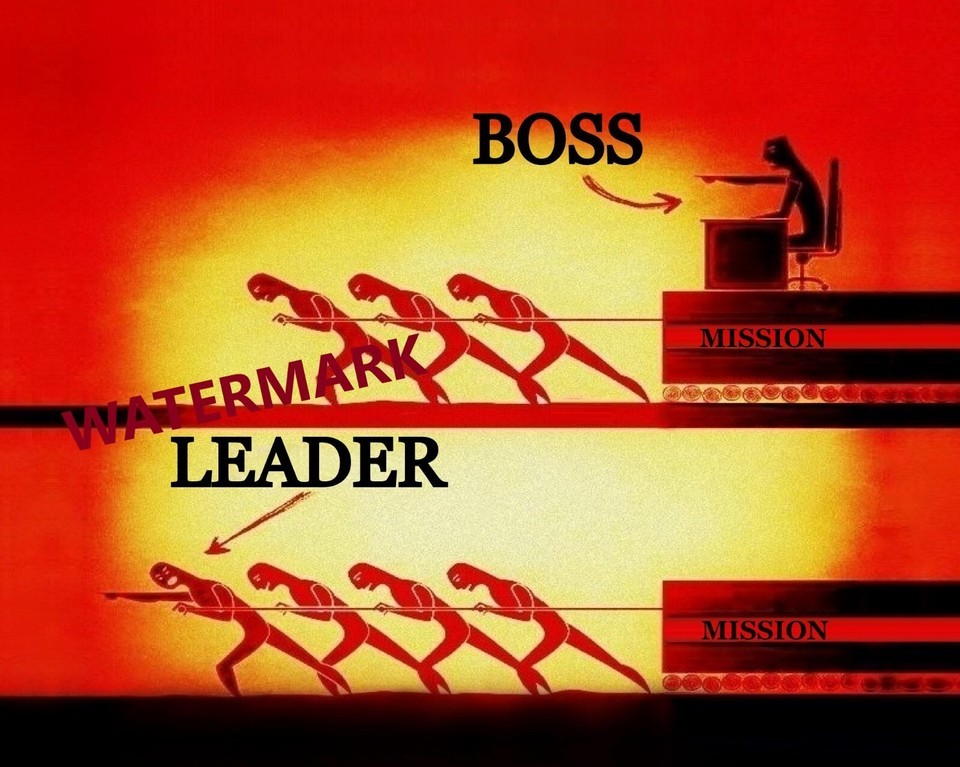 MOTIVATION BOSS VS LEADER WORKER SUPERVISOR MANAGER PUBLICITY PHOTO ALL ... - $6.61+