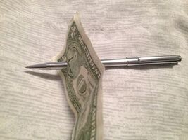 Ultimate Pen Through Bill - Magic Writer - Perfect Penetration - Pro Model - $21.53