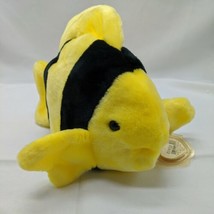 TY Beanie Baby Bubbles Black And Yellow Fish Retired With Tag And Cover - £38.36 GBP