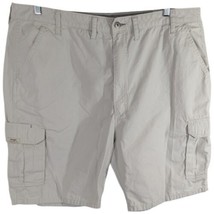 Wrangler Ripstop Cargo Shorts Stretch 44 Mens Pockets Light Cream Khaki ... - $29.21