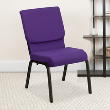 Purple Fabric Church Chair XU-CH-60096-PU-GG - £85.49 GBP
