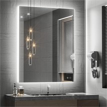 Keonjinn Wall Mounted Anti Fog Lighted Mirror Dimmable Led Vanity Mirror, 36 X - £158.99 GBP