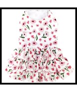 NWT Doggie Design Pink Floral 3 Tiered Ruffle Dress w/ Matching Leash XS... - $428.01 MXN+