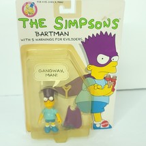 1990 The Simpsons Bartman Bart Figure Mattel Gangway Man! Bubble Yellowe... - $59.39