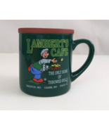 Vintage Lambert&#39;s Cafe The Only Home Of Throwed Rolls 3.5&quot; Coffee Cup - $13.56 CAD