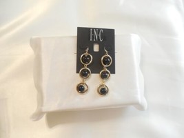 INC International Concepts 3"Gold-Tone Ball Linear Drop Earrings F497 - £9.96 GBP