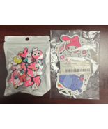 MY CUTE MELODY &amp; KUROMI 50 PCS STATIONERY STICKERS 10 PCS CROCS CLGS CHARMS - £11.91 GBP