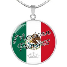 Mexican Princess Circle Necklace Stainless Steel or 18k Gold 18-22&quot; - £29.96 GBP+