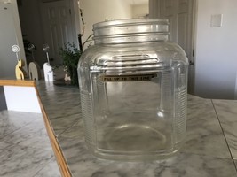 Large Square Cracker Jar 7 3/4H - £9.18 GBP