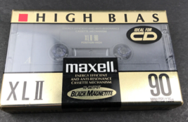 Maxell XL II 90 Minute/135m High Bias Cassette Tapes Factory Sealed (1 tape) - £4.65 GBP