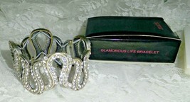 Mark Glamorous Life Bracelet  1 1/4&quot; tall  Stretch One Size Fits Most Ne... - £16.45 GBP