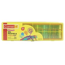 Camel Oil Pastel with Reusable Plastic Box - 25 Shades (1 SET) - £11.68 GBP