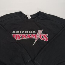 District Arizona Dynamics Women's Black Cotton Blend Cropped Sweatshirt Size L image 12