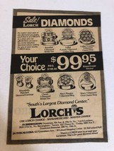 1975 Lorch’s Diamonds Vintage Print Ad Advertisement pa19 - £6.65 GBP