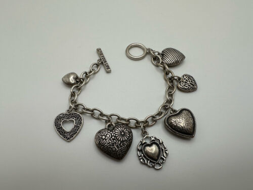 American Eagle Outfitters Heart Charm Bracelet 7.75" - $29.70
