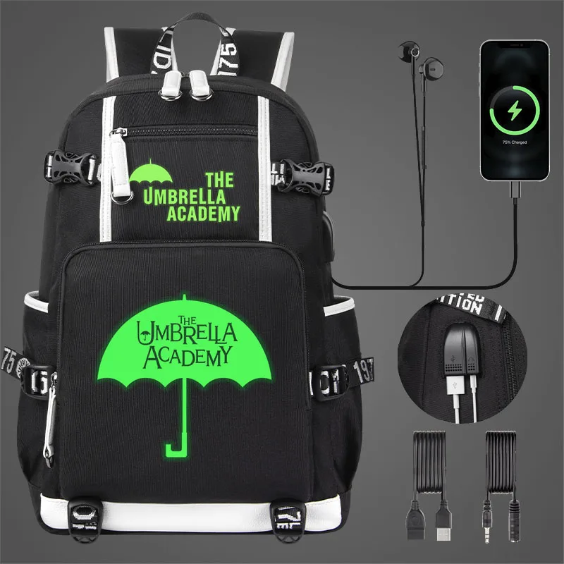 The Umbrella Academy Children Schoolbag Fluorescent Luminous backpack Boy Girl S - $118.85