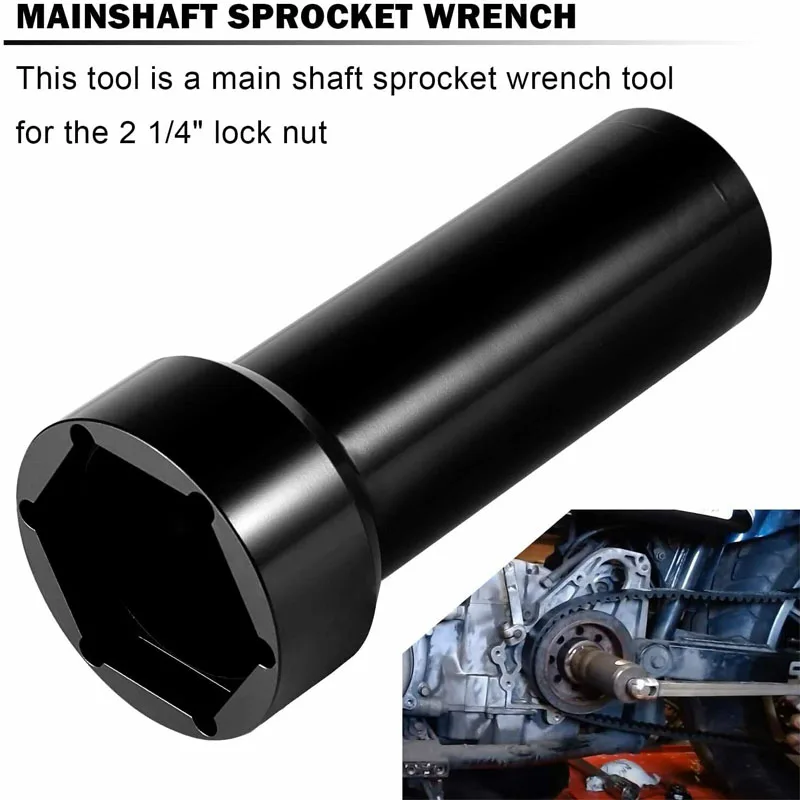 Mainshaft Sprocket Pulley Wrench Lock Nut Main Shaft Socket Tool 2-1/4 for 200 - £74.82 GBP