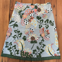 Persaman New York Green Hippy Vtg Style Boho Floral Paisley Cotton Skirt... - $29.69