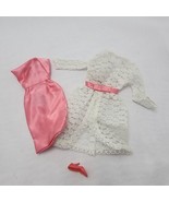 Vtg Barbie 1966 GARDEN WEDDING #1658 Outfit Dress &amp; White Over Dress inc... - $29.70