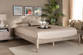 Belisma French Bohemian Antique White Oak Full Size Platform Bed - $2,737.09 MXN