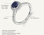 Et 1 84ct natural blue sapphire rings 925 sterling silver round cut gem engagement thumb155 crop