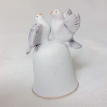 VINTAGE Japan Peace Dove Love Bird Bell Porcelain Collectible Decor Wedding Vtg - £54.51 GBP