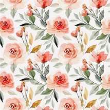 Unigoos Floral Wallpaper Peel And Stick Vinyl Self-Adhesive Removable Watercolor - £28.76 GBP