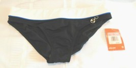 NWT NikeSwim Bikini Bottoms Women&#39;s Size 10 Black Blue White - £13.95 GBP