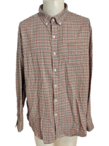 Van Heusen Men&#39;s LS Button Down Checked Flannel Shirt Multicolored XXL - $17.09