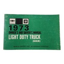 1973 CHEVROLET LIGHT DUTY PICK UP TRUCK OWNERS MANUAL GASOLINE MODELS - $316.96 MXN