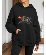 Christmas Hooded Pullover Women&#39;s Casual Hooded Sweatshirt Long Sleeved ... - £32.73 GBP