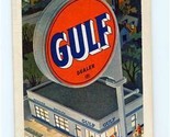 Gulf Oil Tourgide Map of Illinois and Indiana - £9.34 GBP
