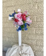 Cemetery cross , grave decoration for spring, memorial for grave at ceme... - $33.95 CAD