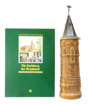1998 Hoepfner Brau Karlsruhe 200 Years Brewery GIANT lidded Stein &amp; History Book - £235.36 GBP