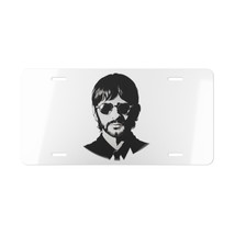 Ringo Starr Illustrated Drummer Black and White Vanity Plate for Persona... - £15.68 GBP
