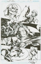 Batman Superman Universe&#39;s Finest Original Art w/ Catwoman Riddler &amp; Killer Croc - $395.99