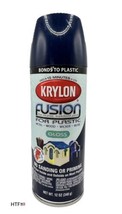 Krylon Fusion for Plastic Gloss NAVY BLUE Spray Paint 12 oz 2326 - £18.59 GBP