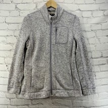Marc New York Fleece Jacket Womens Sz M Gray Full Zip - £11.65 GBP