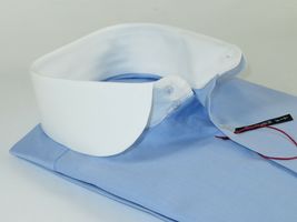 Men's Axxess Turkey 100% Egyptian Cotton Shirt English Curve Collar 222-24 Blue image 6