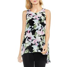 NWT Women Size Small Nordstrom Vince Camuto Glacier Floral Pleated Back Top - £23.11 GBP